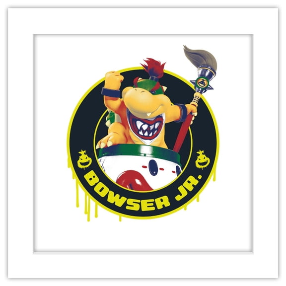 Gallery PopsĀ® Nintendo The Super Mario Galaxy Movie (2026) - Bowser Jr. Ring Wall Art, White Framed Version