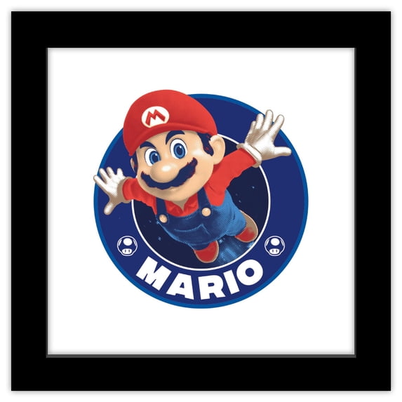 Gallery Pops® Nintendo The Super Mario Galaxy Movie (2026) - Mario Ring Wall Art, Black Framed Version
