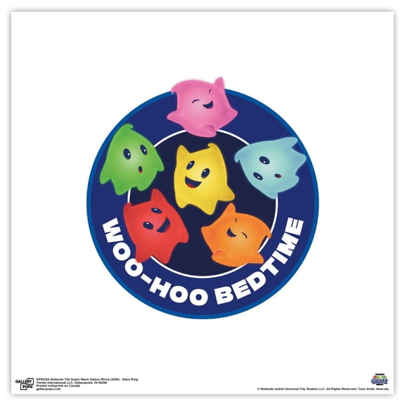 Gallery Pops® Nintendo The Super Mario Galaxy Movie (2026) - Stars Ring Wall Art