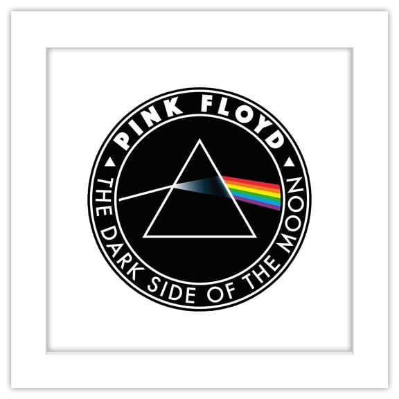 Gallery Pops Pink Floyd - Dark Side of the Moon Wall Art, White Framed Version, 12" x 12"