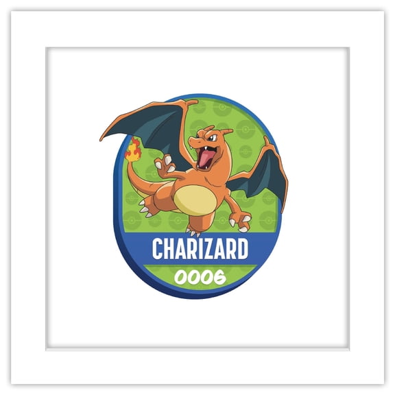 Gallery Pops® Pokémon - All-Time Favorites #0006 Charizard Wall Art, White Framed Version
