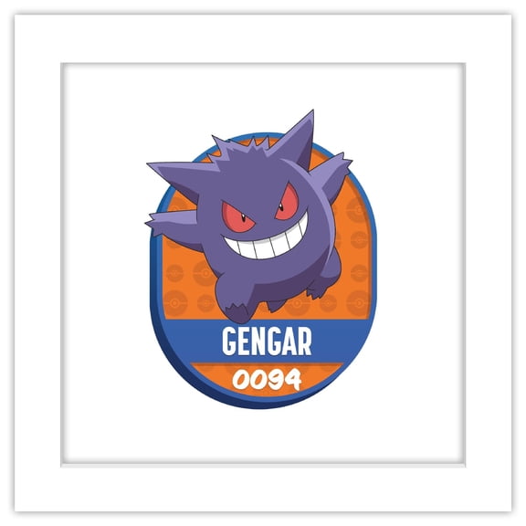 Gallery Pops® Pokémon - All-Time Favorites #0094 Gengar Wall Art, White Framed Version