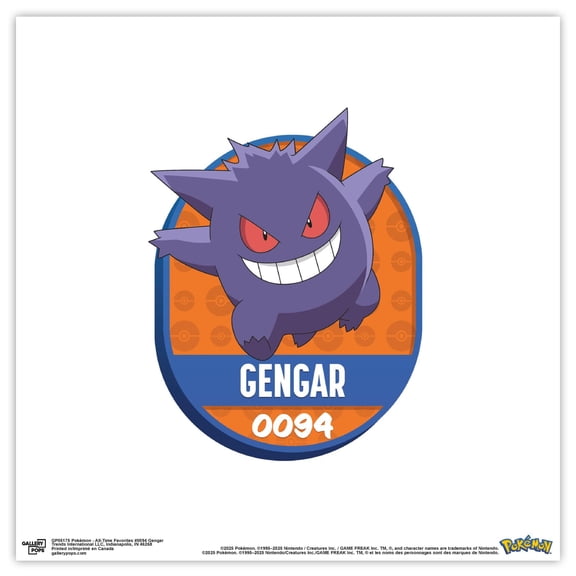 Gallery Pops® Pokémon - All-Time Favorites #0094 Gengar Wall Art