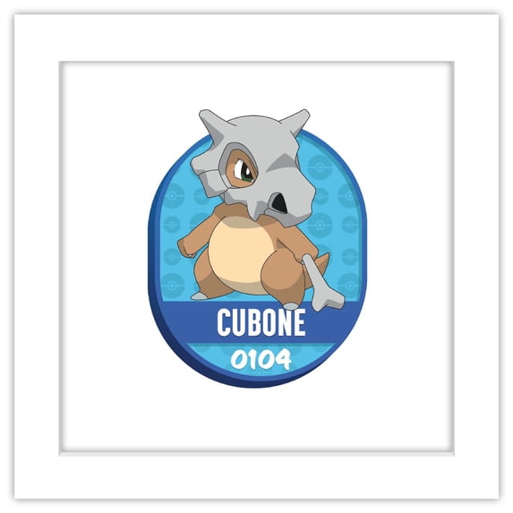 Gallery Pops® Pokémon - All-Time Favorites #0104 Cubone Wall Art, White Framed Version