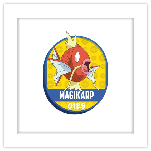 Gallery Pops® Pokémon - All-Time Favorites #0129 Magikarp Wall Art, White Framed Version