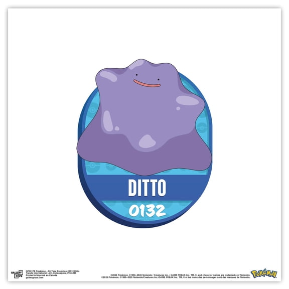 Gallery Pops® Pokémon - All-Time Favorites #0132 Ditto Wall Art