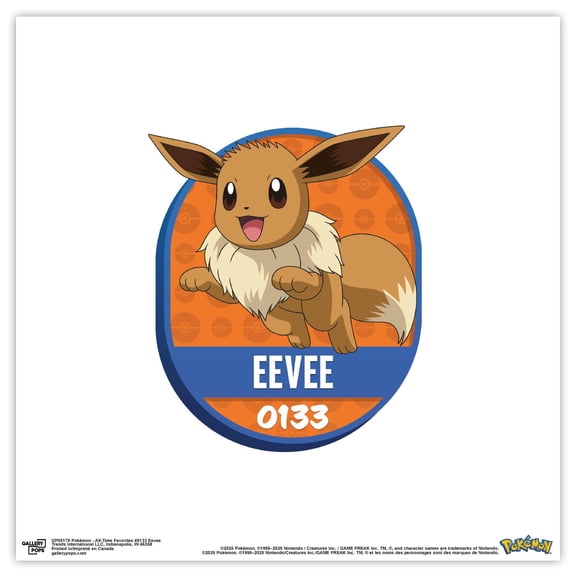 Gallery Pops® Pokémon - All-Time Favorites #0133 Eevee Wall Art