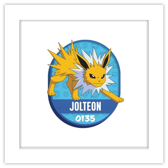 Gallery Pops® Pokémon - All-Time Favorites #0135 Jolteon Wall Art, White Framed Version