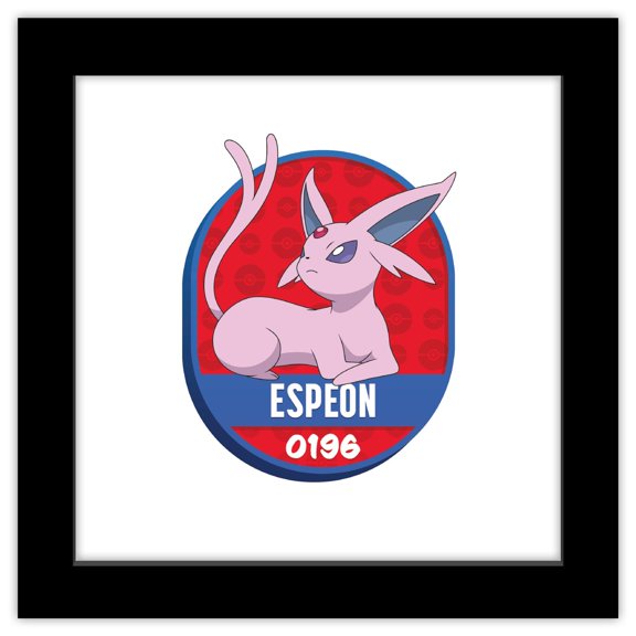 Gallery Pops® Pokémon - All-Time Favorites #0196 Espeon Wall Art, Black Framed Version
