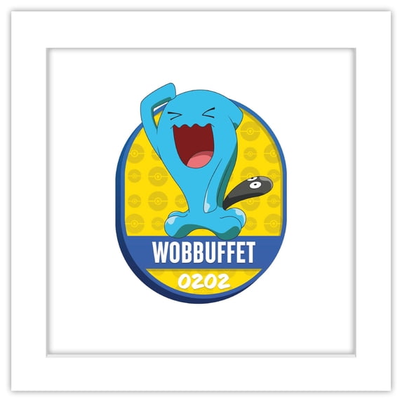 Gallery Pops® Pokémon - All-Time Favorites #0202 Wobbuffet Wall Art, White Framed Version