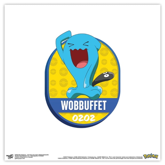 Gallery Pops® Pokémon - All-Time Favorites #0202 Wobbuffet Wall Art