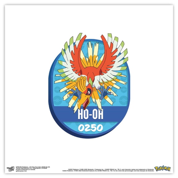 Gallery Pops® Pokémon - All-Time Favorites #0250 Ho-Oh Wall Art