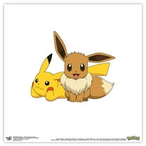 Gallery Pops Pokémon - Pikachu Eevee Group Wall Art, Unframed Version, 12" x 12"