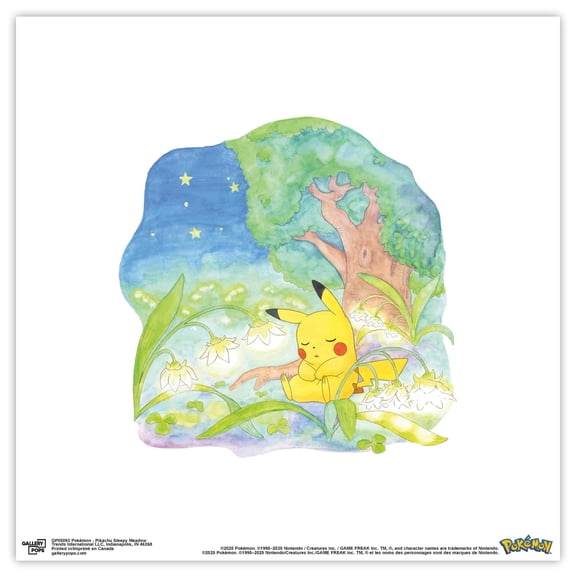 Gallery Pops® Pokémon - Pikachu Sleepy Meadow Wall Art