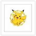 thumbnail image 1 of Gallery Pops Pokemon - Pikachu Sparkle Badge Wall Art, White Framed Version, 12" x 12", 1 of 5