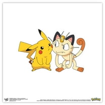 Gallery Pops Pokémon - Pikachu and Meowth Wall Art, Unframed Version, 12" x 12"