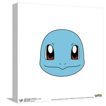 Gallery Pops Pokémon - Squirtle Face Canvas Wall Art, Unframed Version, 12" x 12"