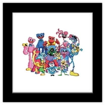 Gallery Pops Poppy Playtime - Big Group Wall Art, Black Framed Version, 12" x 12"