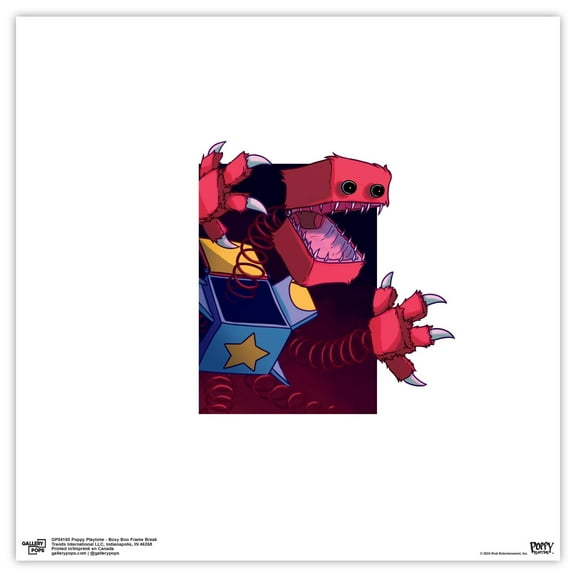 Gallery Pops Poppy Playtime - Boxy Boo Frame Break Wall Art, Unframed Version, 12" x 12"