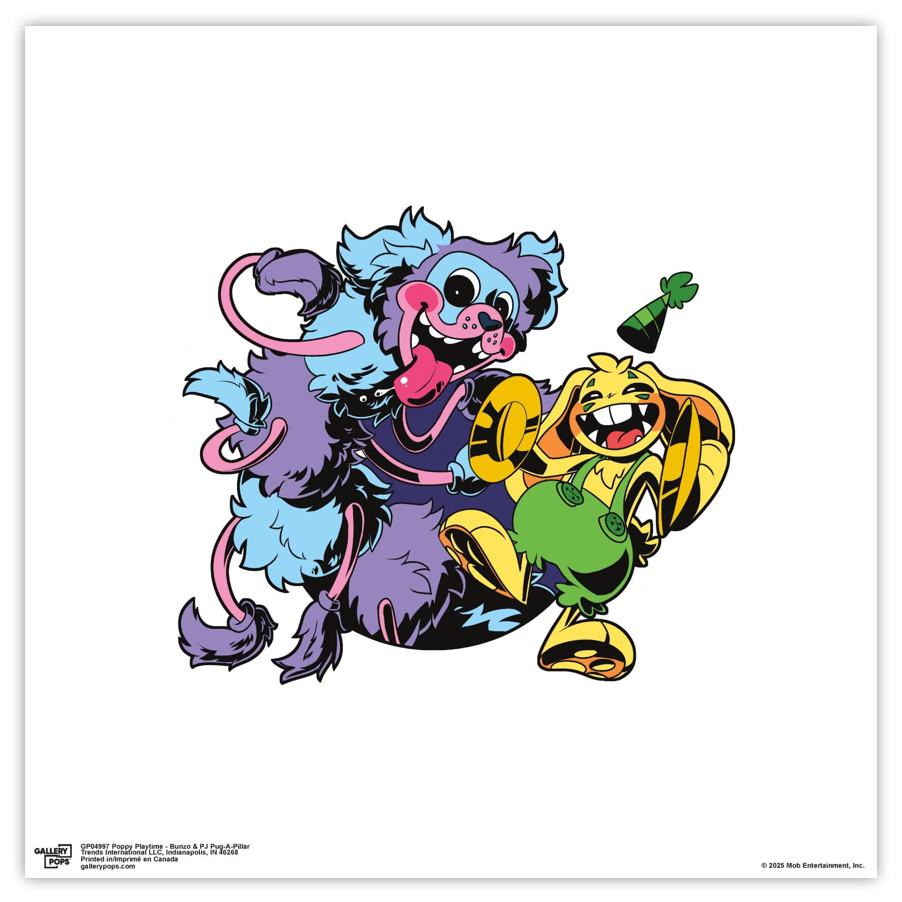 Gallery Pops Poppy Playtime - Bunzo & PJ Pug-A-Pillar Wall Art