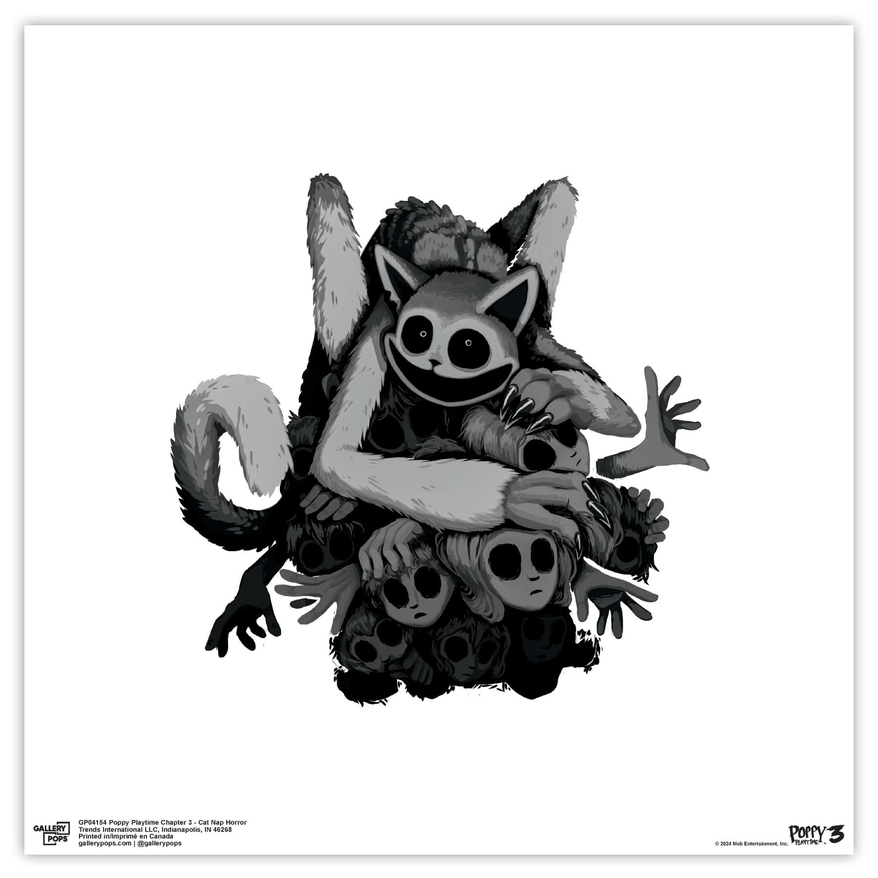 Gallery Pops Poppy Playtime: Chapter 3 - Cat Nap Horror Wall Art, Unframed  Version, 12 x 12 - Walmart.com