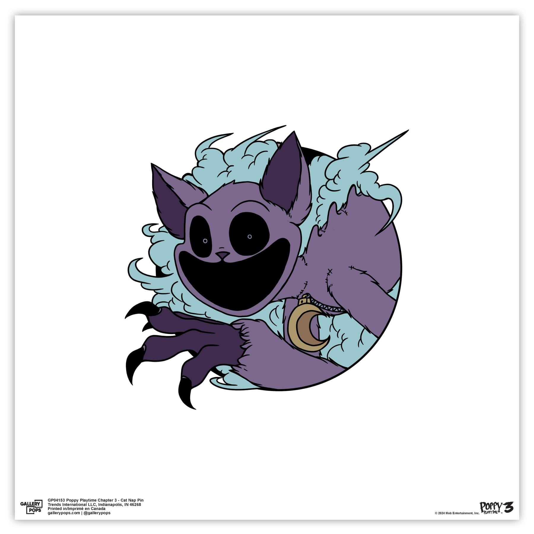 Poppy Playtime Chapter 3 Cat Nap Pin Wall Art, 12" x 12"