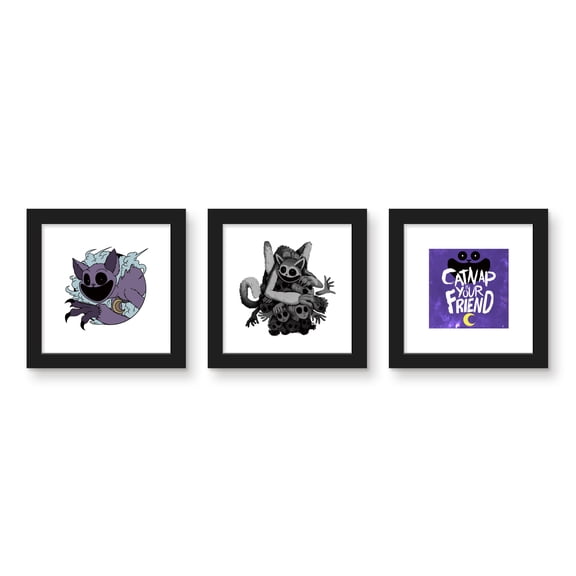 Gallery Pops Poppy Playtime: Chapter 3 - Cat Nap Wall Art Bundle (3-Pack)
