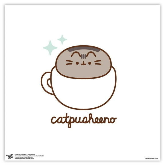 Gallery Pops Pusheen - Catpusheeno Wall Art, Unframed Version, 12" x 12"