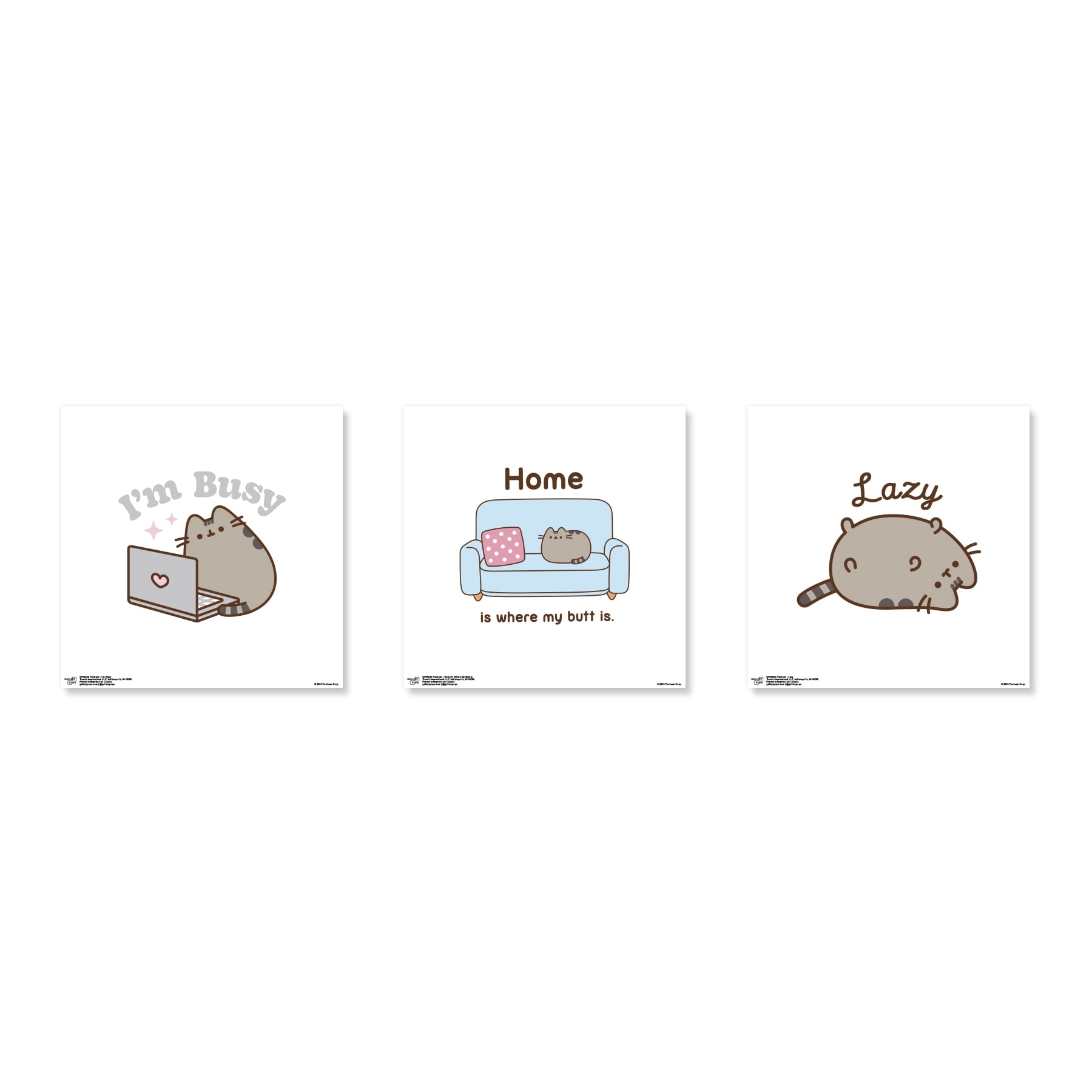 Gallery Pops Pusheen - Comfort Wall Art Bundle (3-Pack) - Walmart.com