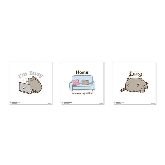 Gallery Pops Pusheen - Comfort Wall Art Bundle (3-Pack)