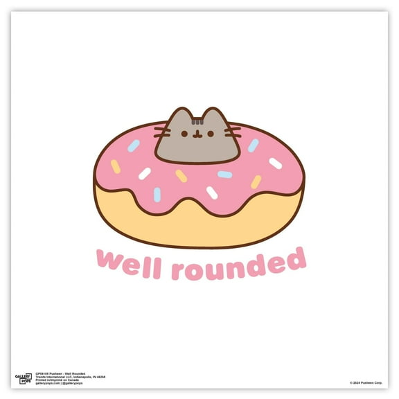 Gallery Pops Pusheen - Well Rounded Wall Art, Unframed Version, 12" x 12"