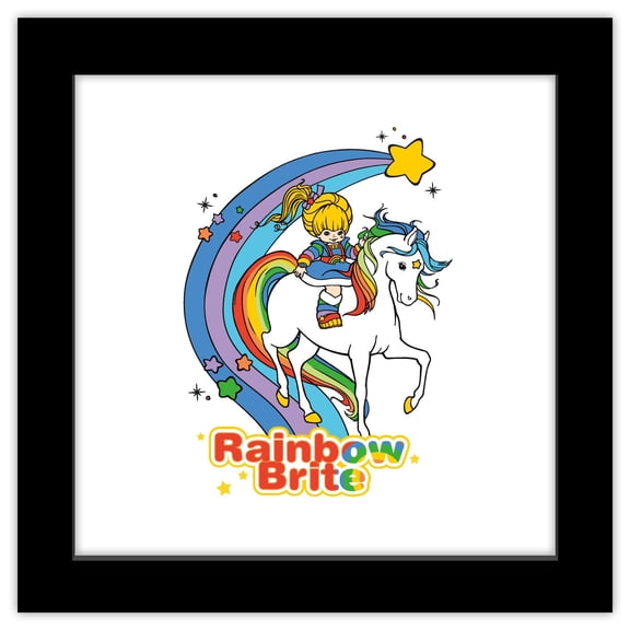 Gallery Pops Rainbow Brite - Rainbow Brite & Starlite Wall Art, Black Framed Version