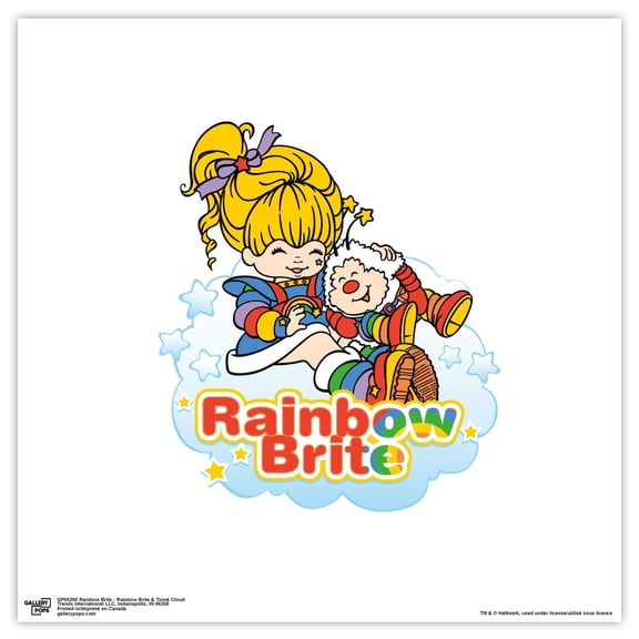 Gallery Pops Rainbow Brite - Rainbow Brite & Twink Cloud Wall Art