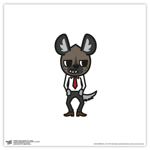 Gallery Pops Sanrio Aggretsuko - Haida Wall Art, Unframed Version, 12" x 12"