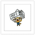 thumbnail image 1 of Gallery Pops Sanrio Aggretsuko - Retsuko Office Rage Wall Art, White Framed Version, 12" x 12", 1 of 5