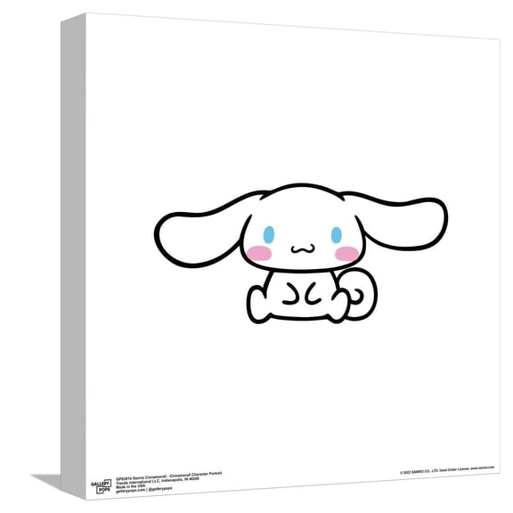 Gallery Pops Sanrio Cinnamoroll - Cinnamoroll Character Portrait Canvas Wall Art, Unframed Version, 12" x 12"