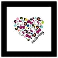 thumbnail image 1 of Gallery Pops Sanrio Hello Kitty - Jungle Paradise Heart Wall Art, Black Framed Version, 12" x 12", 1 of 5