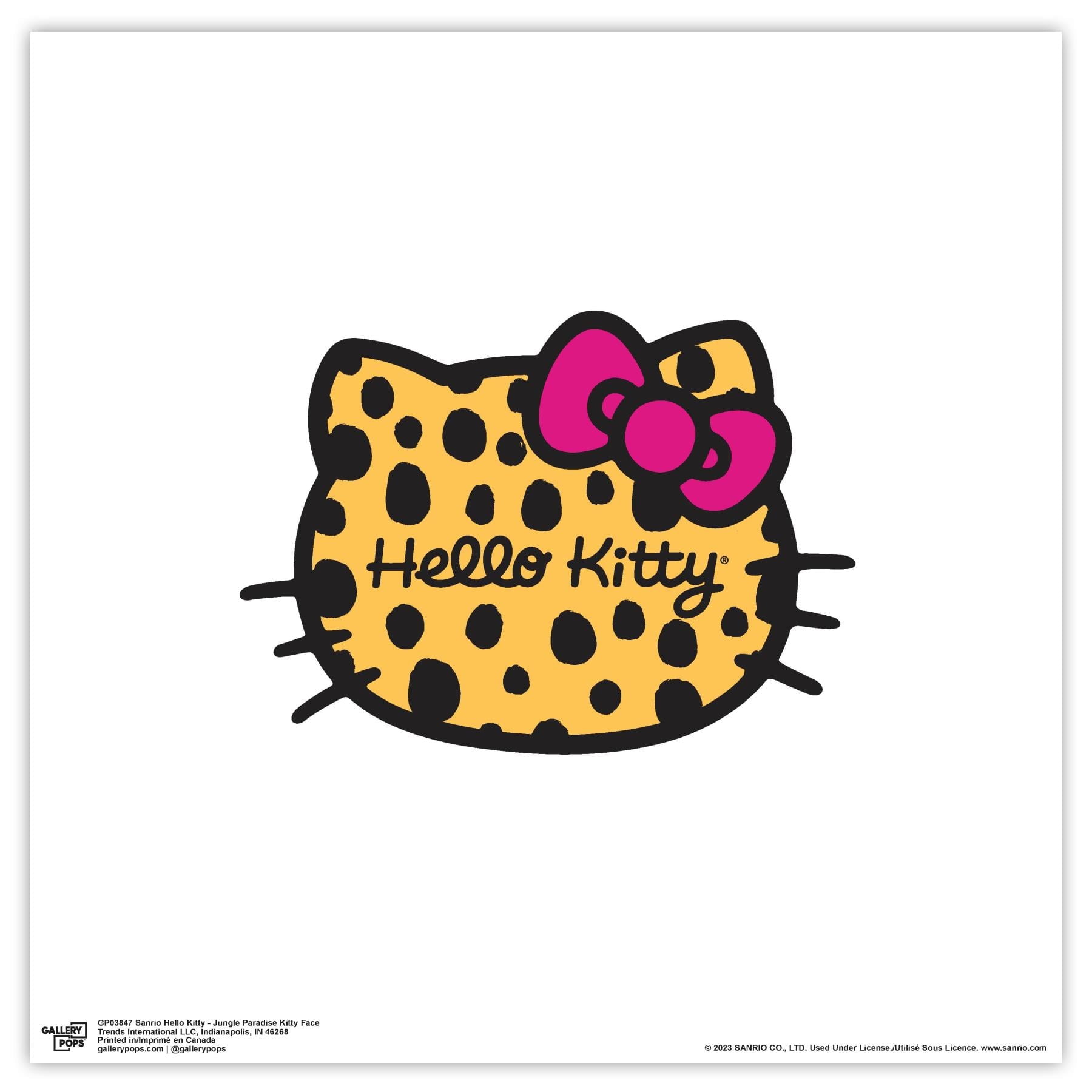 Gallery Pops Sanrio Hello Kitty - Jungle Paradise Kitty Face Wall