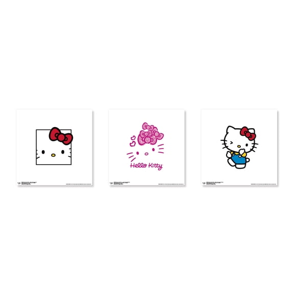 Gallery Pops Sanrio Hello Kitty - Kitty White Wall Art Bundle (3-Pack)
