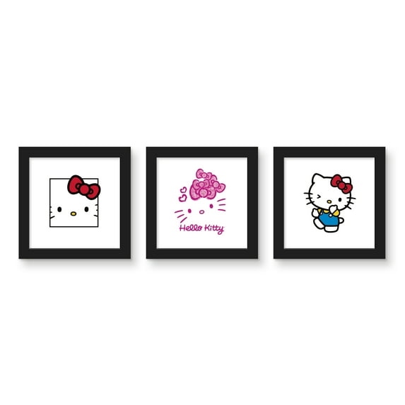 Gallery Pops Sanrio Hello Kitty - Kitty White Wall Art Bundle (3-Pack)