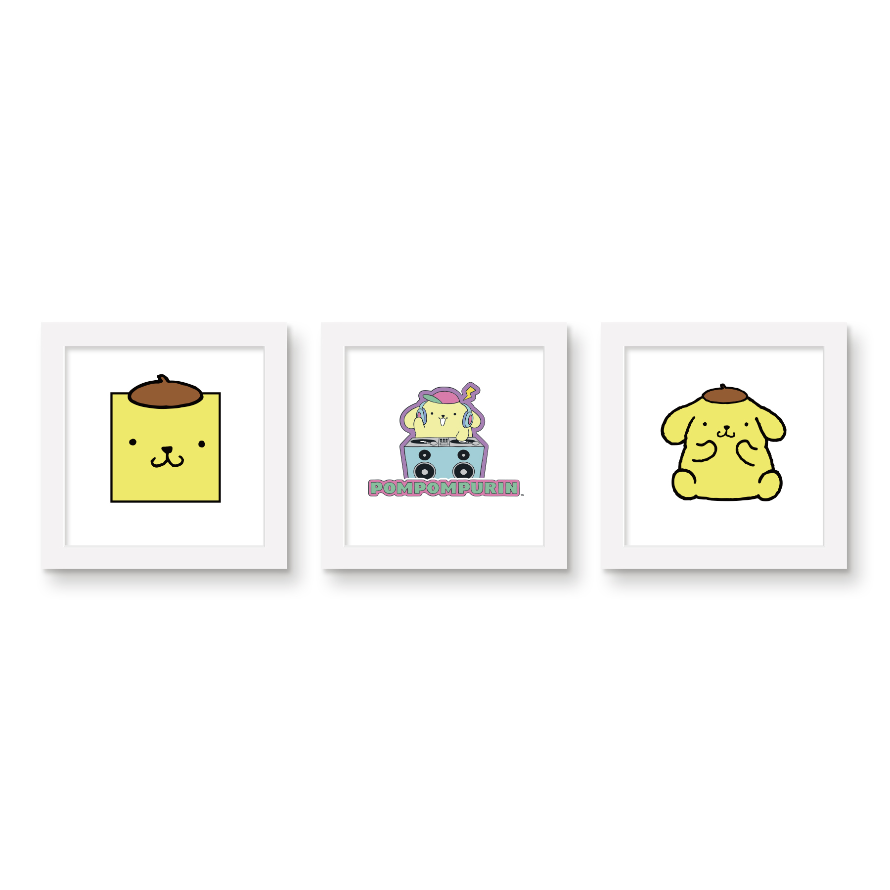 Gallery Pops Sanrio Hello Kitty - Pompompurin Wall Art Bundle (3-Pack ...