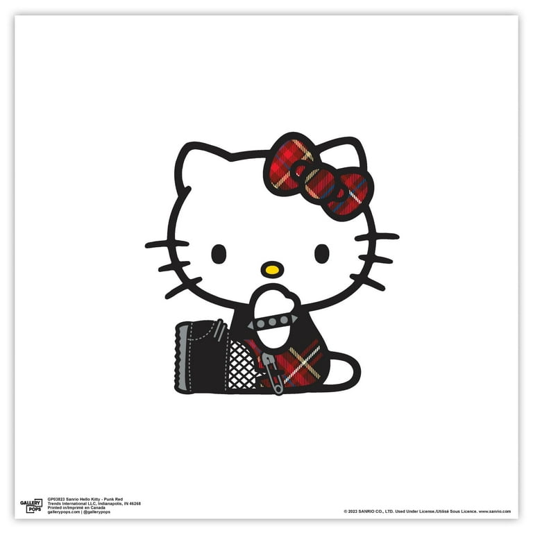 Gallery Pops Sanrio Hello Kitty - Punk Red Wall Art, Unframed