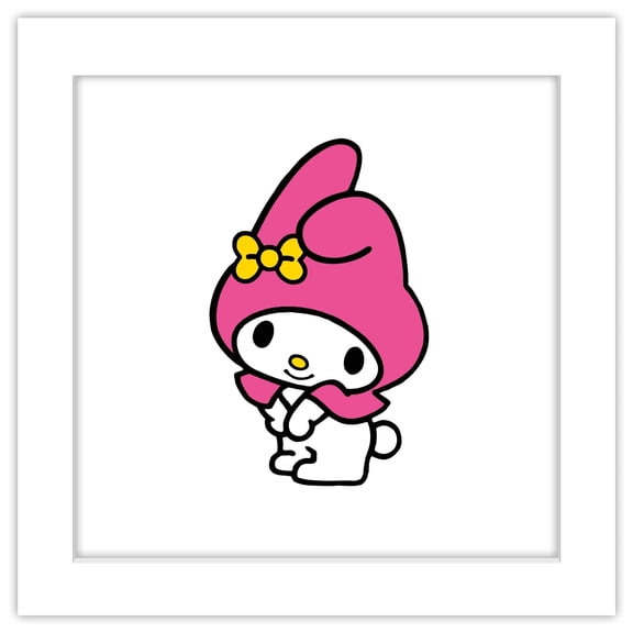 Gallery Pops Sanrio My Melody - My Melody Character Portrait Wall Art, White Framed Version, 12" x 12"