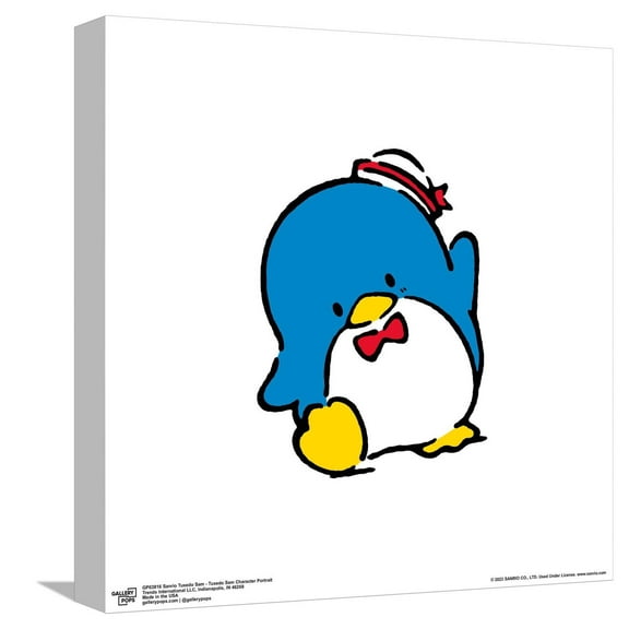 Gallery Pops Sanrio Tuxedo Sam - Tuxedo Sam Character Portrait Canvas Wall Art, Unframed Version, 12" x 12"