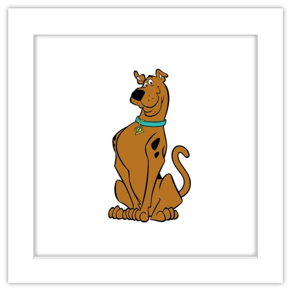 Gallery Pops Scooby-Doo - Scooby-Doo Character Pose Wall Art, White Framed Version, 12" x 12"