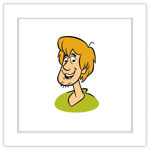 Gallery Pops Scooby-Doo Shaggy Headshot Wall Art, White Framed