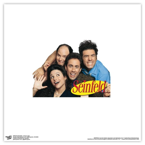 Gallery Pops Seinfeld - Group Logo Wall Art, Unframed Version, 12" x 12"