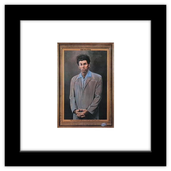Gallery Pops Seinfeld - The Kramer Painting Wall Art, Black Framed Version, 12" x 12"