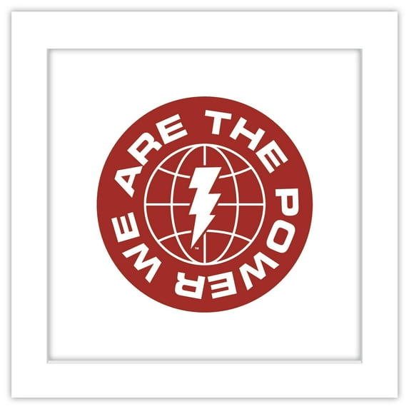 Gallery Pops Shazam! Fury of the Gods - We Are The Power Wall Art, White Framed Version, 12" x 12"