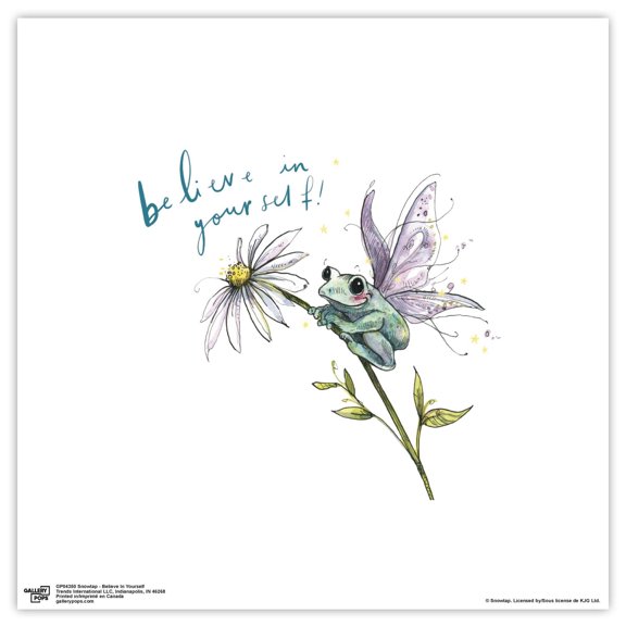 Gallery Pops Snowtap - Believe In Yourself Wall Art, Unframed Version, 12" x 12"